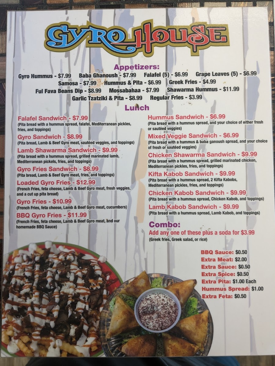 Gyro House Menu - Image 3